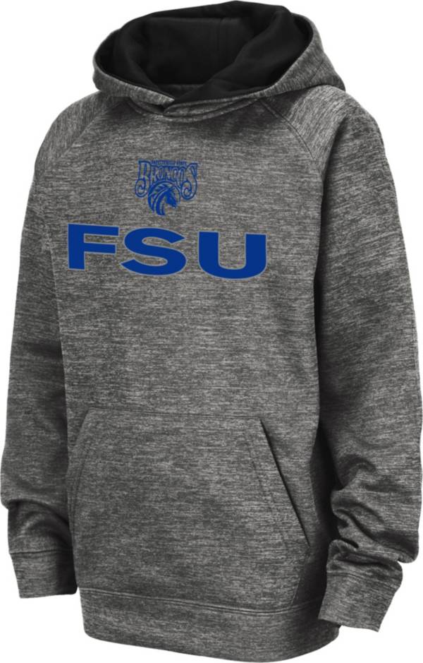 Colosseum Youth Fayetteville State Broncos Grey Pullover Hoodie
