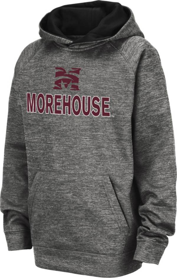 Colosseum Youth Morehouse College Maroon Tigers Grey Pullover Hoodie