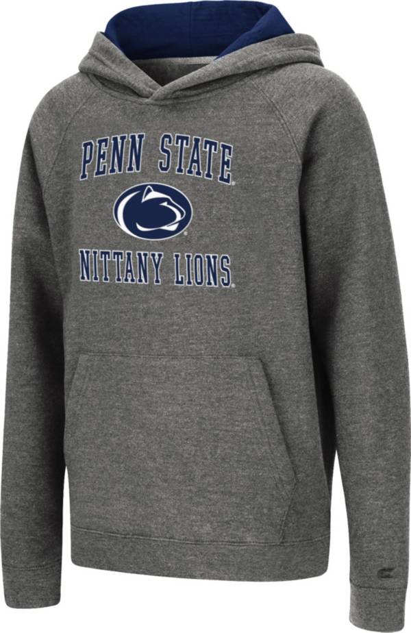 Colosseum Youth Penn State Nittany Lions Grey Pullover Hoodie