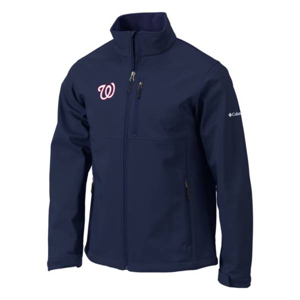 Columbia Men's Washington Nationals Navy Ascender Softshell Jacket