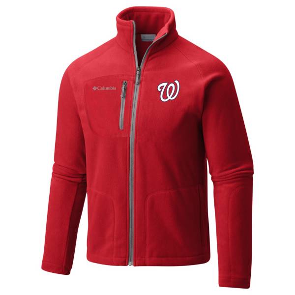 Columbia Men's Washington Nationals Red Fast Trek II Jacket