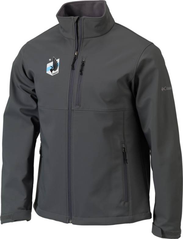 Columbia Men's Minnesota United FC Gray Ascender Softshell Jacket