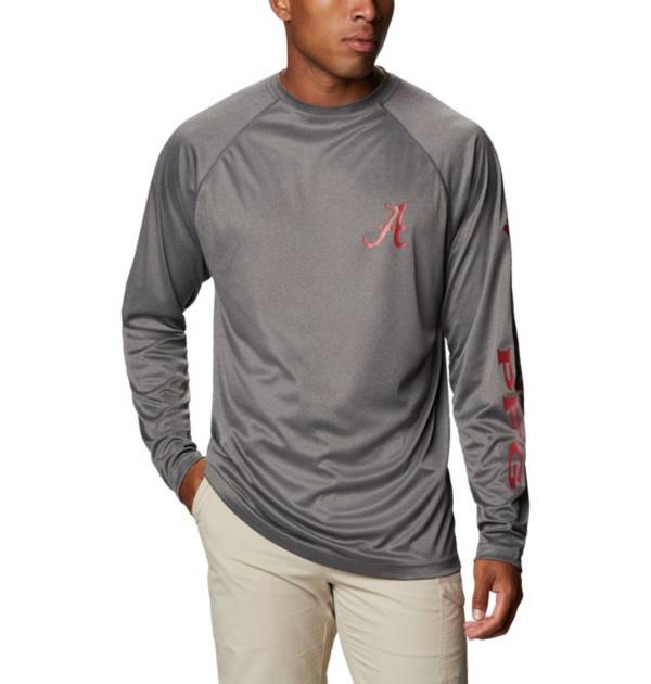 Columbia Men's Alabama Crimson Tide Terminal Tackle Grey T-Shirt
