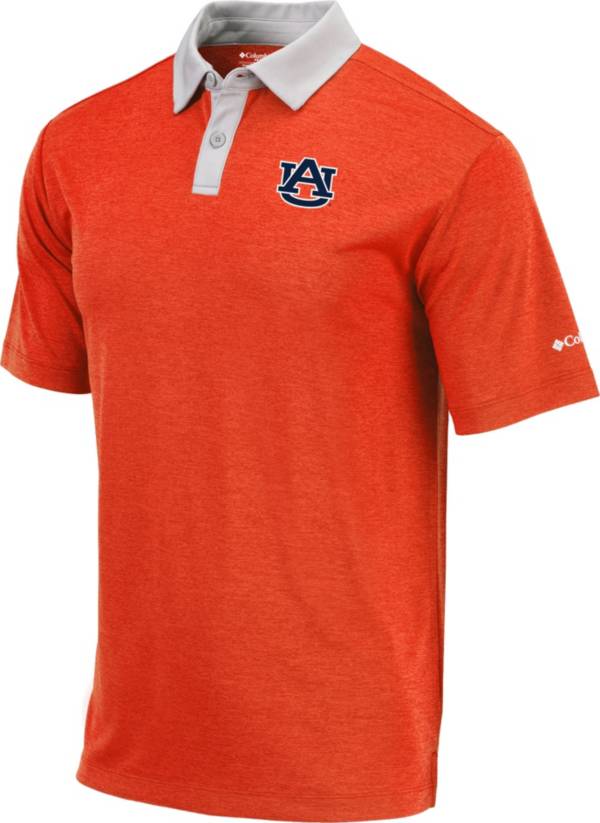 Columbia Men's Auburn Tigers Orange Omni-Wick Range Performance Polo