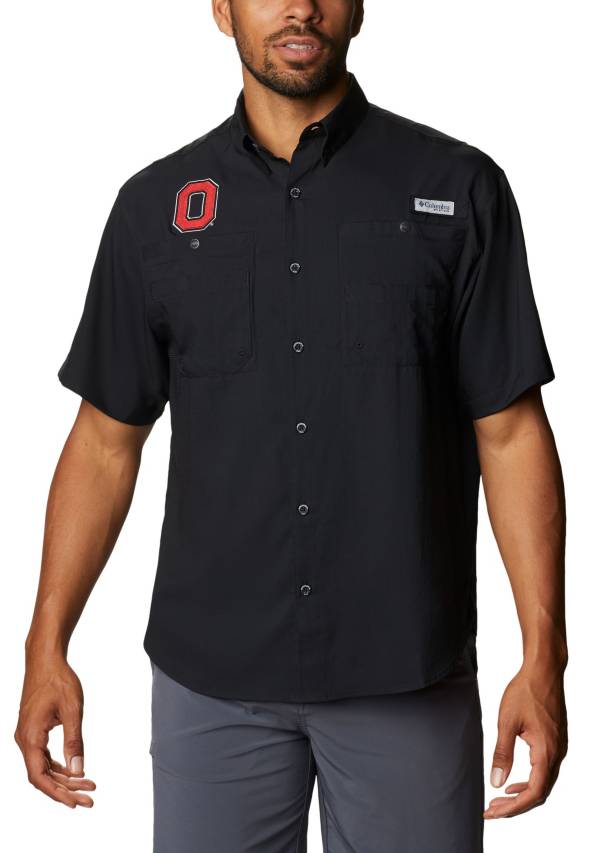 Columbia Men's Ohio State Buckeyes Tamiami Performance Black Shirt