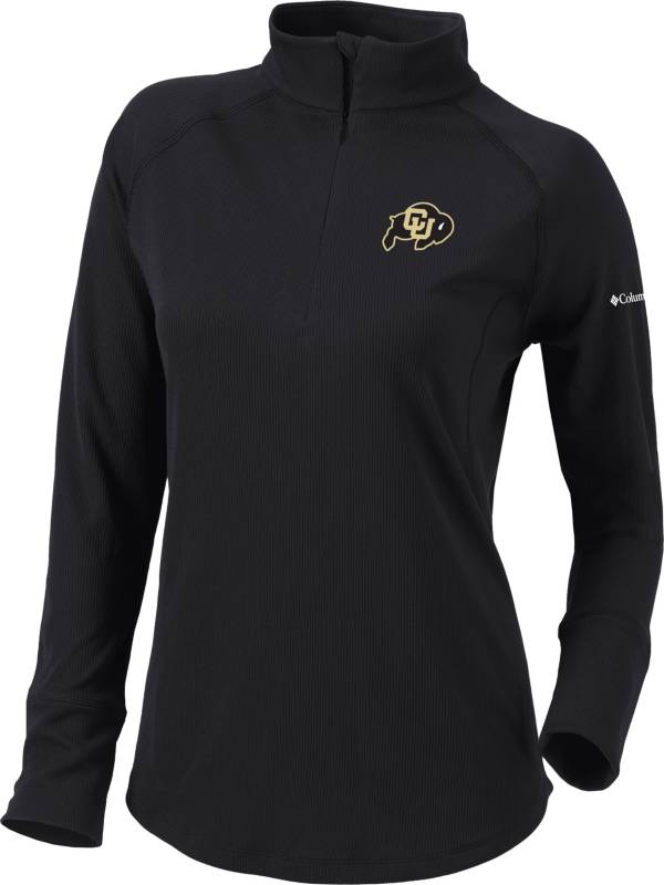 Columbia Women's Colorado Buffaloes Black Flop Shot Half-Zip Pullover Shirt