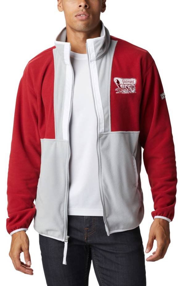 Columbia Men's Oklahoma Sooners Crimson Back Bowl Full-Zip Fleece Jacket product image