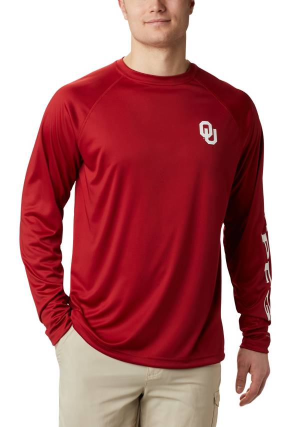 Columbia Men's Oklahoma Sooners Crimson Terminal Tackle Long Sleeve T-Shirt product image