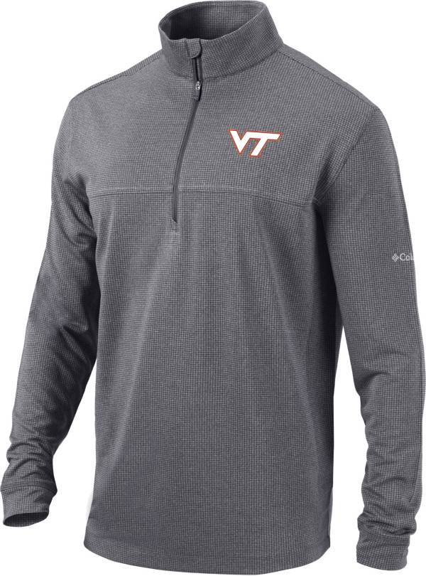 Columbia Men's Virginia Tech Hokies Black Omni-Wick Soar Half-Zip Pullover Shirt