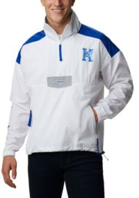 Columbia Men's Kentucky Wildcats Santa Ana Quarter-Zip Anorak White Jacket