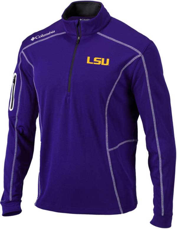 Columbia Men's LSU Tigers Purple Shotgun Quarter-Zip Shirt