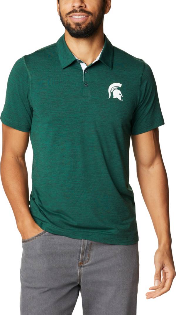 Columbia Men's Michigan State Spartans Green Tech Trail Polo product image