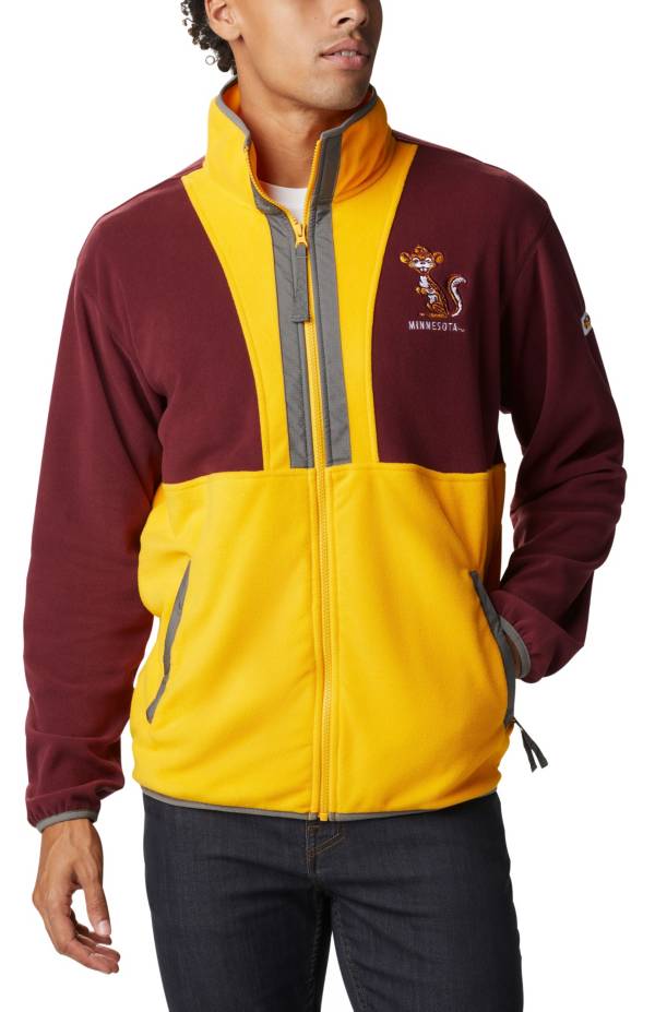 Columbia Men's Minnesota Golden Gophers Maroon Back Bowl Full-Zip Fleece Jacket