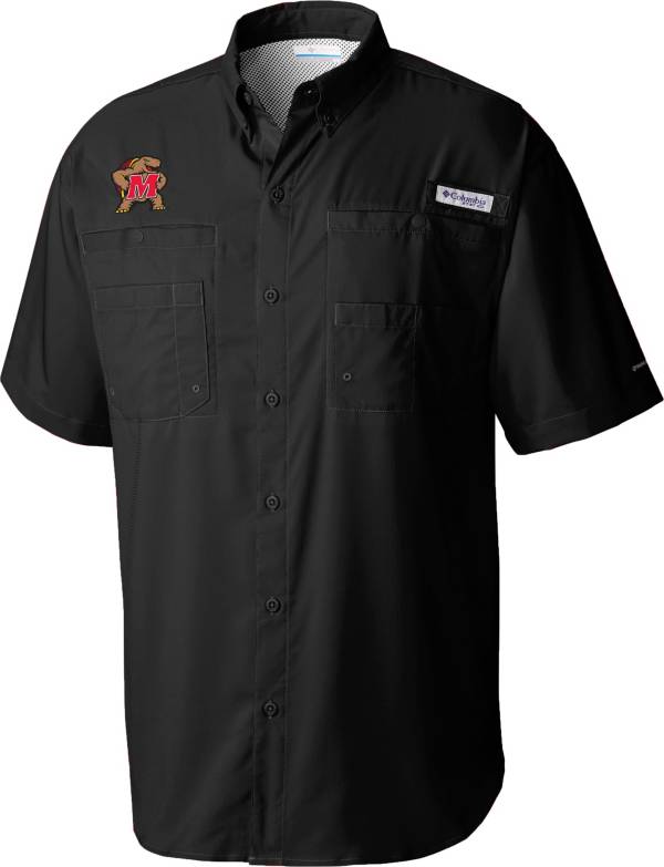 Columbia Men's Maryland Terrapins Tamiami Performance Black Shirt