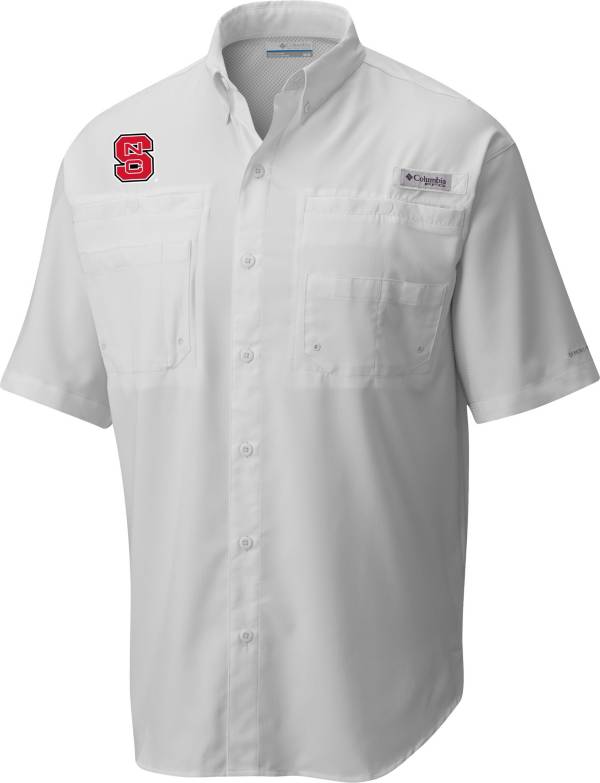 Columbia Men's NC State Wolfpack Tamiami Performance White Shirt