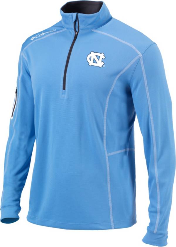 Columbia Men's North Carolina Tar Heels Carolina Blue Shotgun Quarter-Zip Shirt