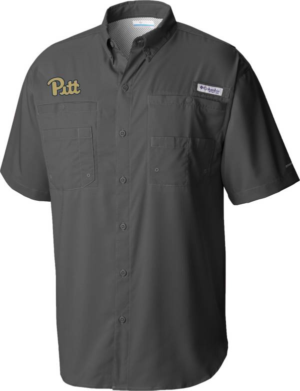 Columbia Men's Pitt Panthers Grey Tamiami Performance Shirt