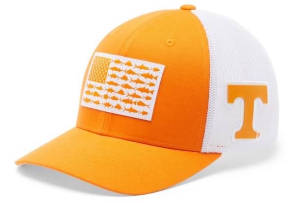 Columbia Men's Tennessee Volunteers Tennessee Orange PFG Fish Flag Mesh Fitted Hat