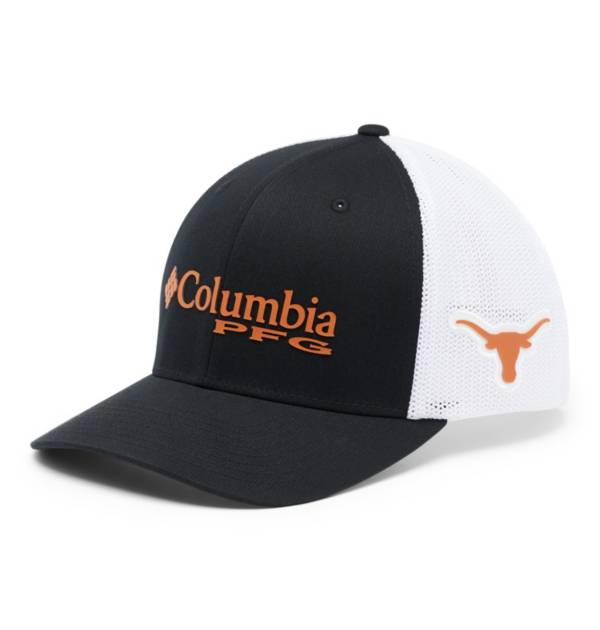 Columbia Men's Texas Longhorns PFG Mesh Fitted Black Hat