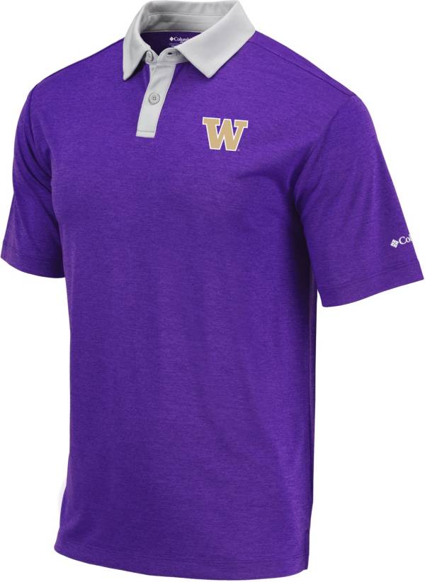 Columbia Men's Washington Huskies Purple Omni-Wick Range Performance Polo