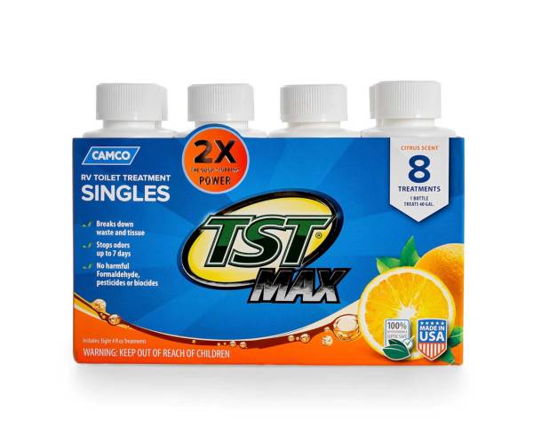 Camco RV TST Orange Single Bottles 8-Pack