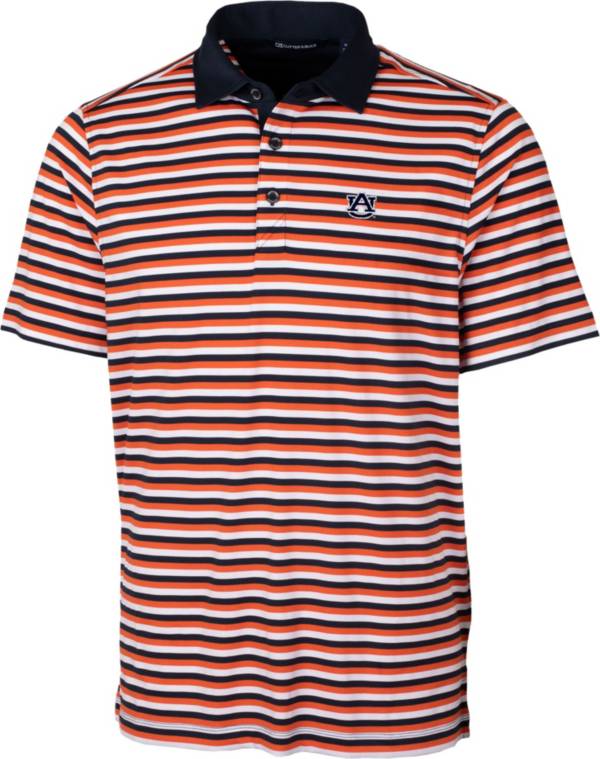 Cutter & Buck Men's Auburn Tigers Orange Forge Polo