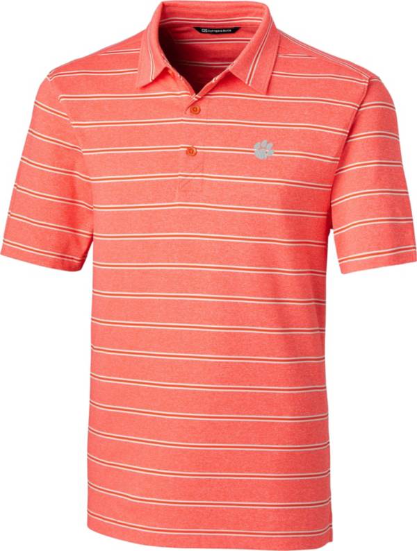 Cutter & Buck Men's Clemson Tigers Orange Forge Polo