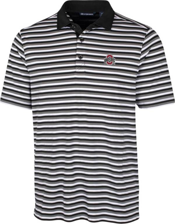 Cutter & Buck Men's Ohio State Buckeyes Forge Black Polo product image