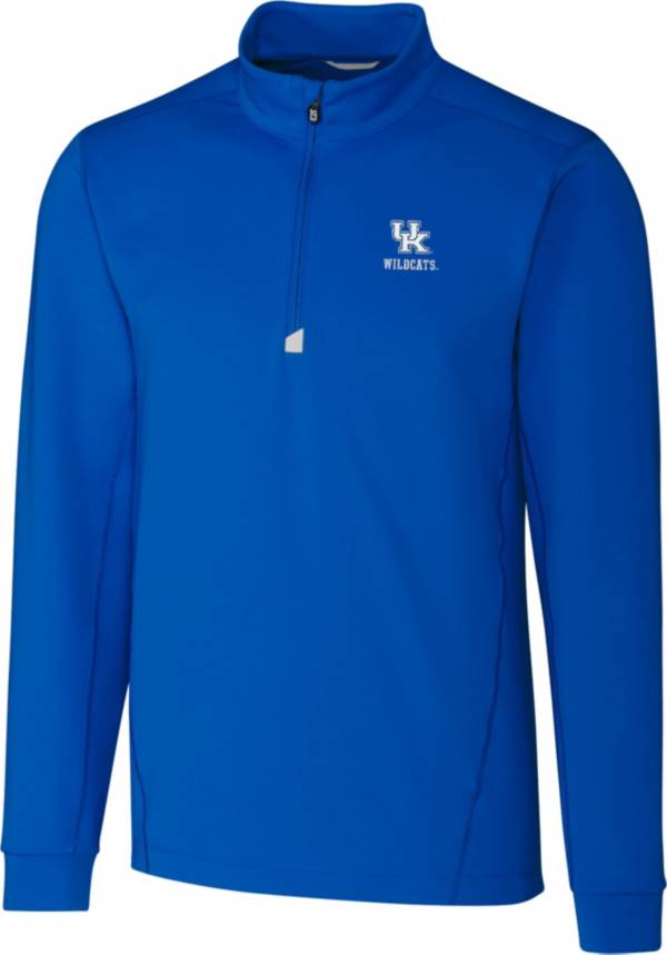 Cutter & Buck Men's Kentucky Wildcats Blue Traverse Half-Zip Shirt product image