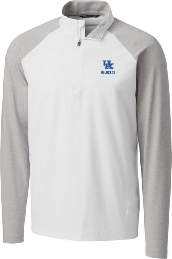 Cutter & Buck Men's Kentucky Wildcats Response Half-Zip White Shirt