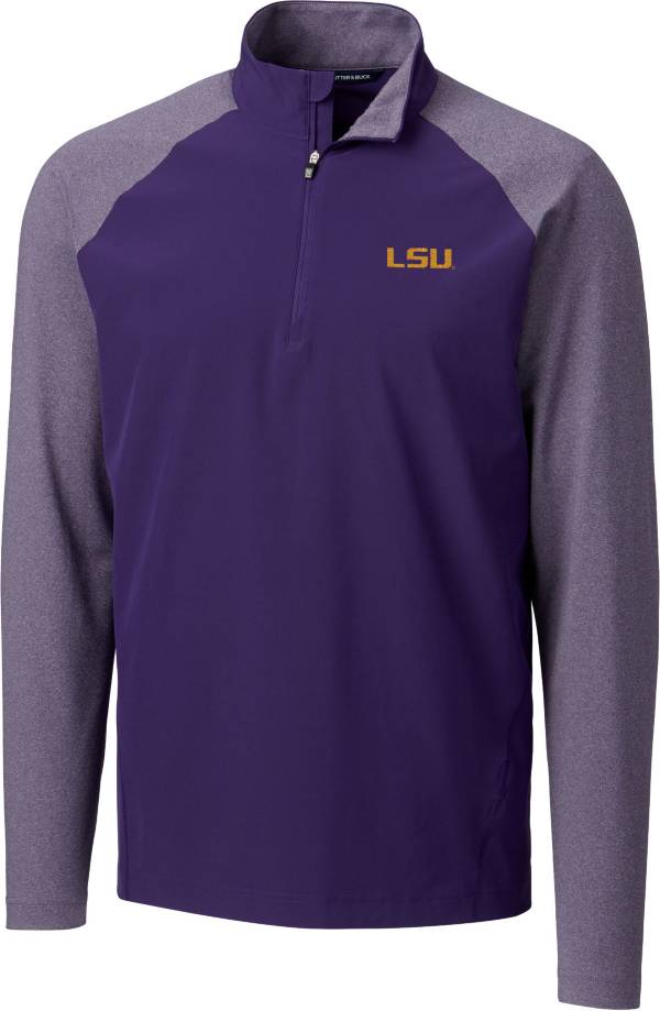 Cutter & Buck Men's LSU Tigers Purple Response Half-Zip Shirt