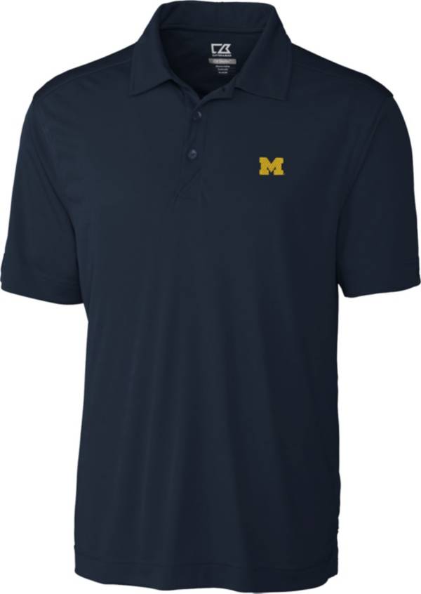 Cutter & Buck Men's Michigan Wolverines Blue Northgate Polo