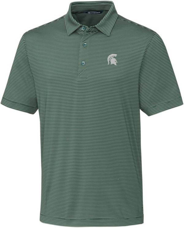 Cutter & Buck Men's Michigan State Spartans Green Forge Polo