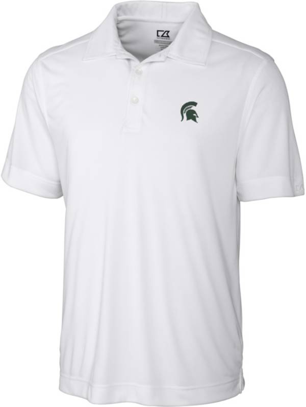 Cutter & Buck Men's Michigan State Spartans Northgate White Polo