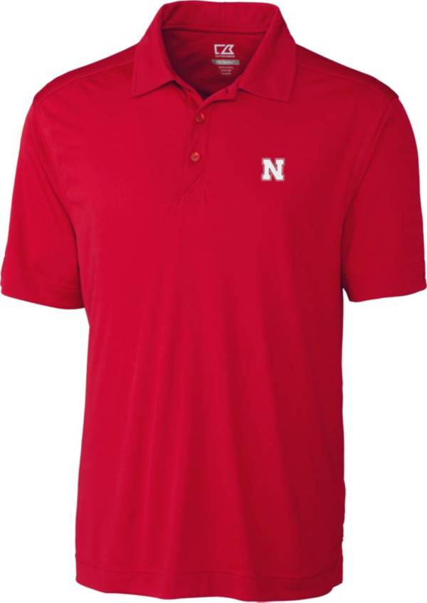 Cutter & Buck Men's Nebraska Cornhuskers Scarlet Northgate Polo
