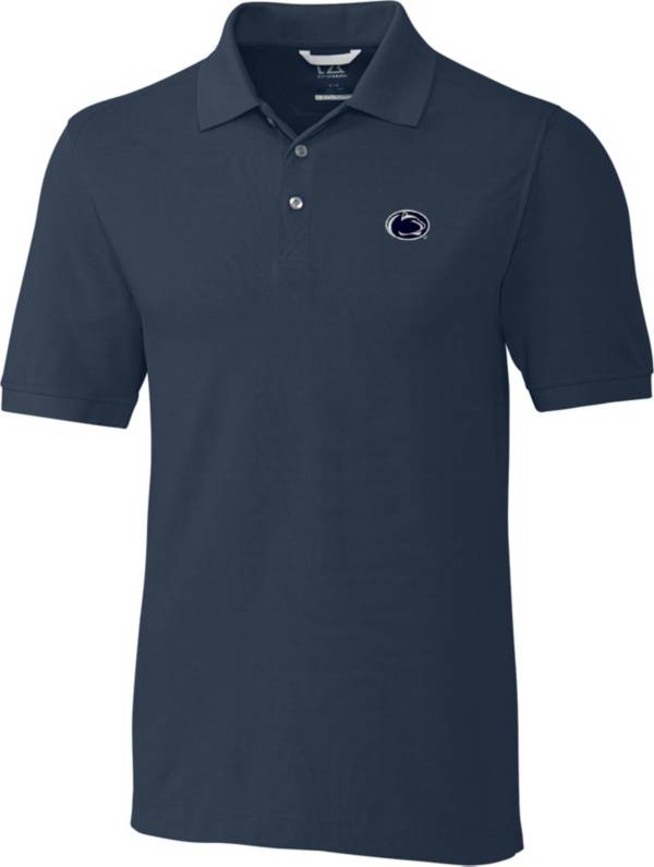 Cutter & Buck Men's Penn State Nittany Lions Blue Advantage Long Sleeve Polo