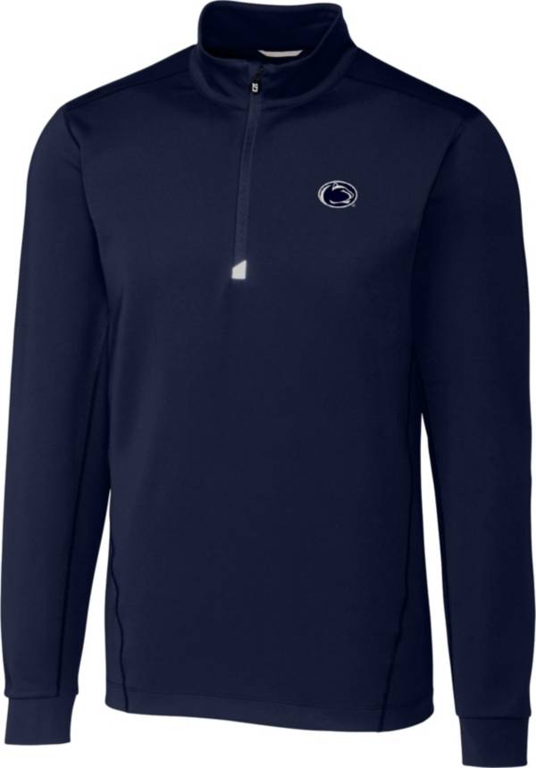 Cutter & Buck Men's Penn State Nittany Lions Blue Traverse Half-Zip Shirt