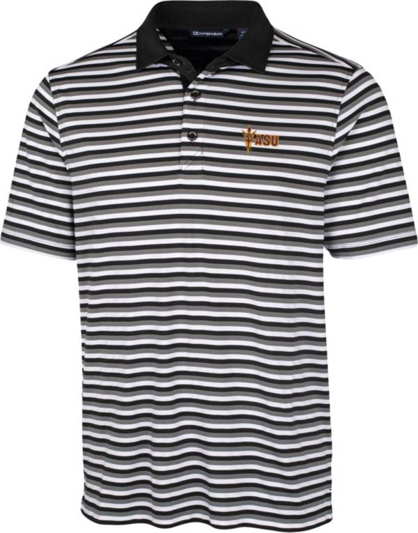 Cutter & Buck Men's Arizona State Sun Devils Forge Black Polo