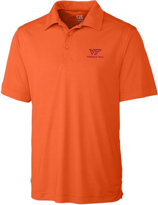 Cutter & Buck Men's Virginia Tech Hokies Orange Northgate Polo