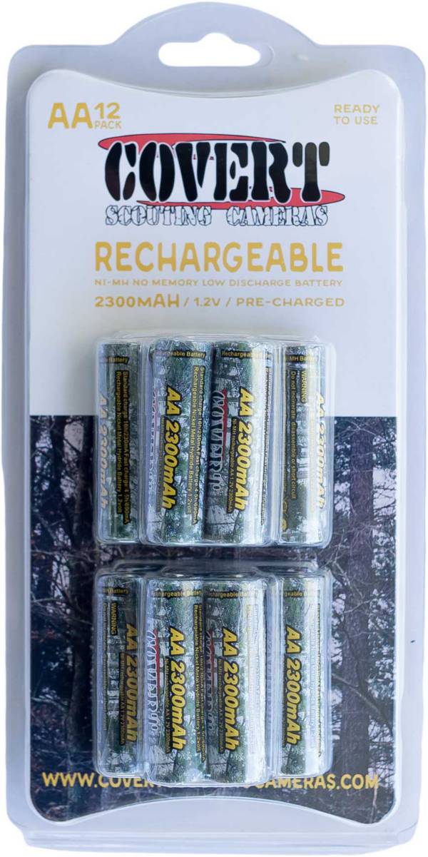 Covert AA Rechargeable Batteries – 12 Pack