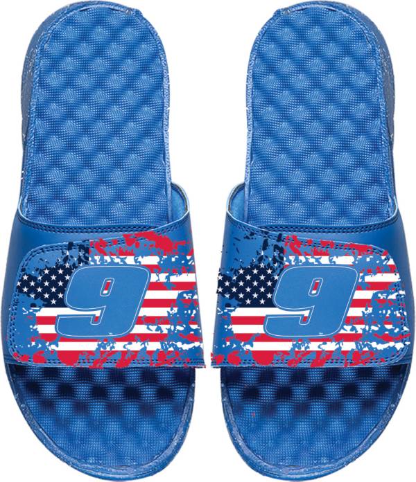 ISlide Adult Chase Elliott #9 Flag Sandals