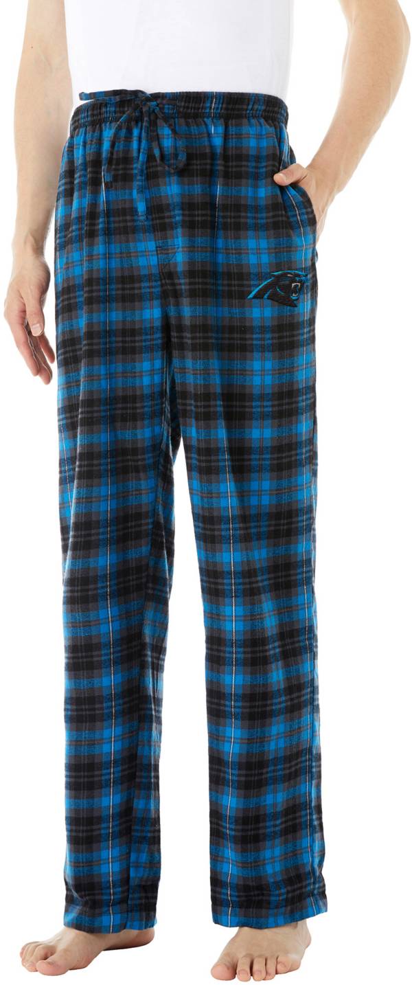 Concepts Sport Men's Carolina Panthers Parkway Black Flannel Pants