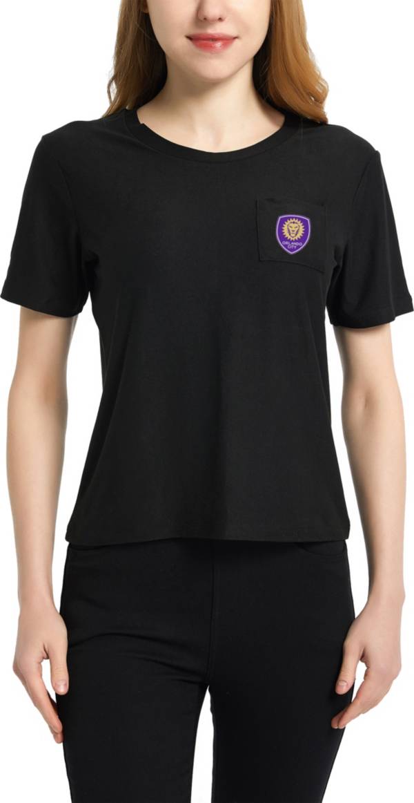 Concepts Sport Women's Orlando City Zest Black Short Sleeve Top