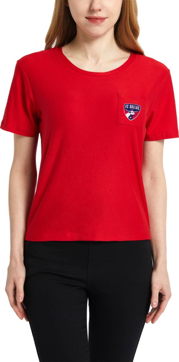 Concepts Sport Women's FC Dallas Zest Red Short Sleeve Top