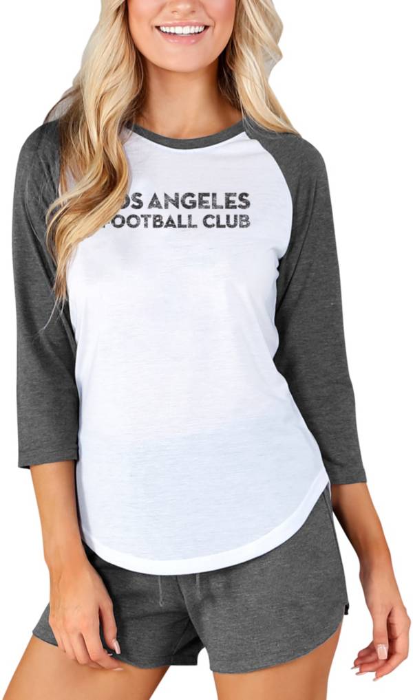 Concepts Sport Women's Los Angeles FC Crescent White Long Sleeve Top