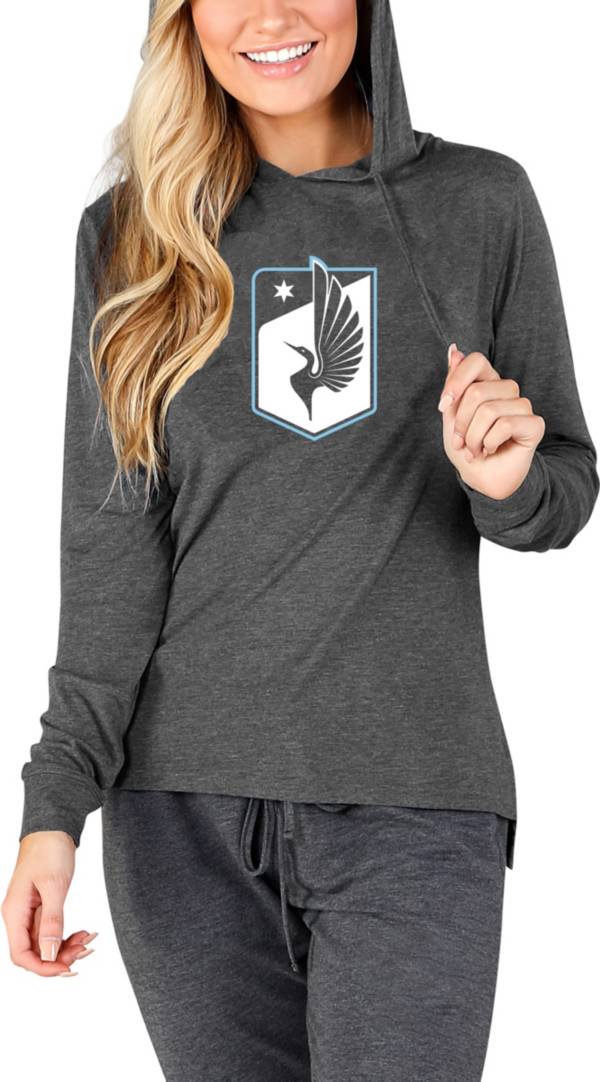 Concepts Sport Women's Minnesota United FC Crescent Charcoal Long Sleeve Top