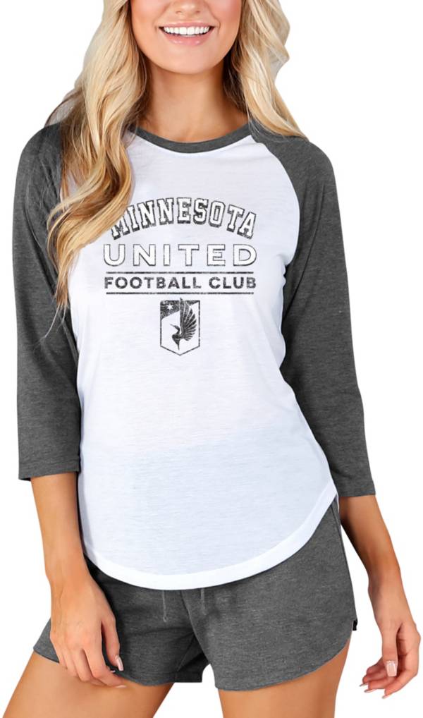 Concepts Sport Women's Minnesota United FC Crescent White Long Sleeve Top