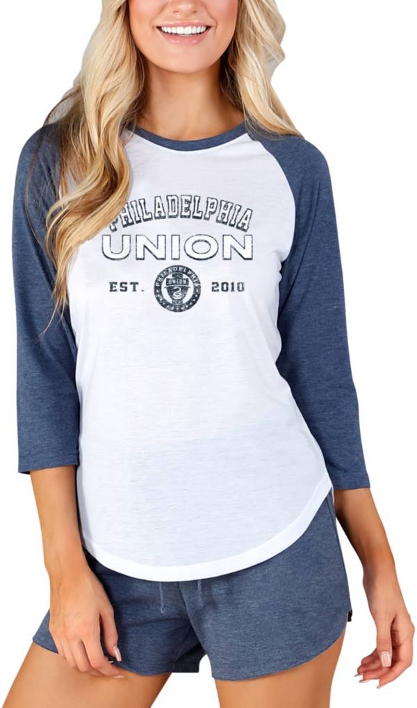 Concepts Sport Women's Philadelphia Union Crescent White Long Sleeve Top