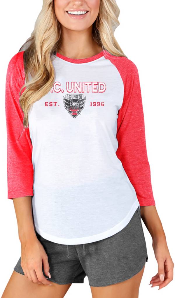 Concepts Sport Women's D.C. United Crescent White Long Sleeve Top