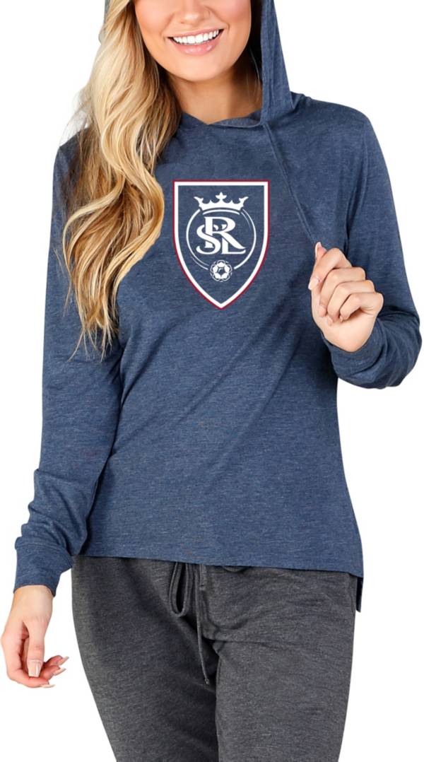 Concepts Sport Women's Real Salt Lake Crescent Navy Long Sleeve Top